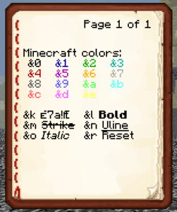 minecraft-renk-kodları